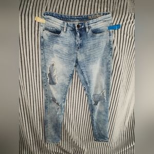 BLANK NYC Destructed Skinny Jeans 60M-7001 Sz 24